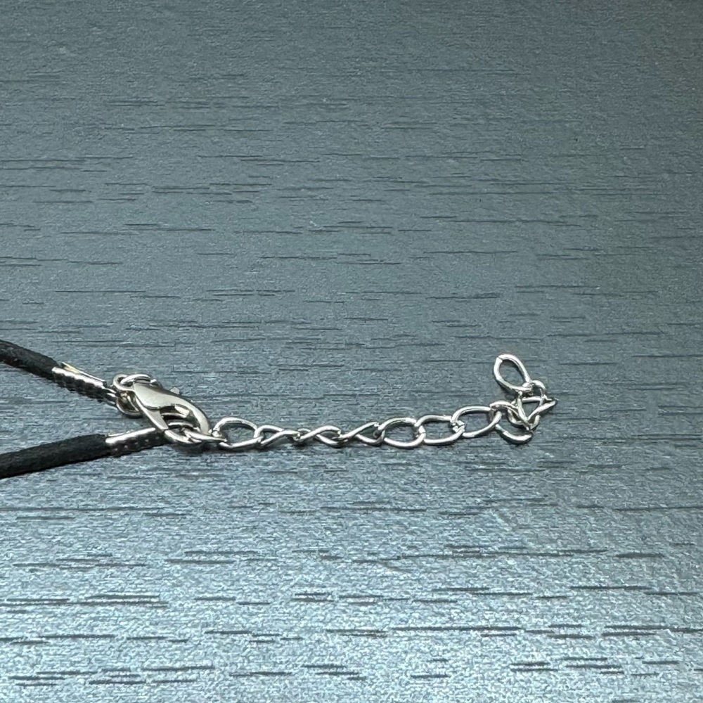 Set of 2 Natural Stone Drop Pendant Suede & Faux
Leather String Cord Necklaces - Picture 6 of 9